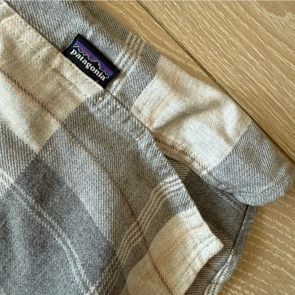 Patagonia Organic Cotton Aspen Forest Tunic Flannel Plaid Shirt Women’s Medium - Picture 5 of 11